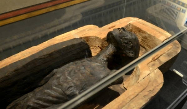 momia en el museo de historia del arte en montevideo